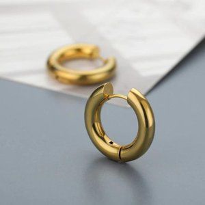 Versatile, Fashion, Round Earrings, Ring drip, Gold Color Earrings For Women